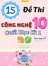 Tuyển tập 15 Đề thi Công nghệ Lớp 10 cuối Kì 1 - Bộ KNTT (Kèm đáp án)